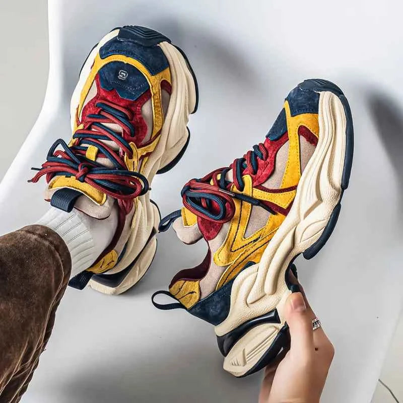 Versatile Thick Sole Height Increasing Sneakers