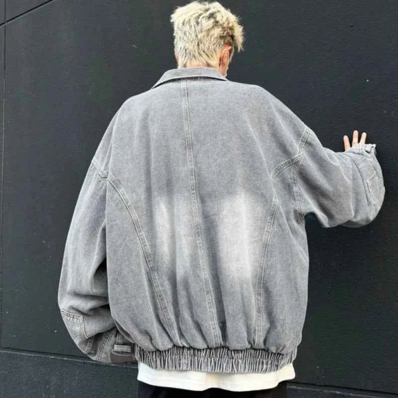 Deconstructive American Washed Denim Jacket