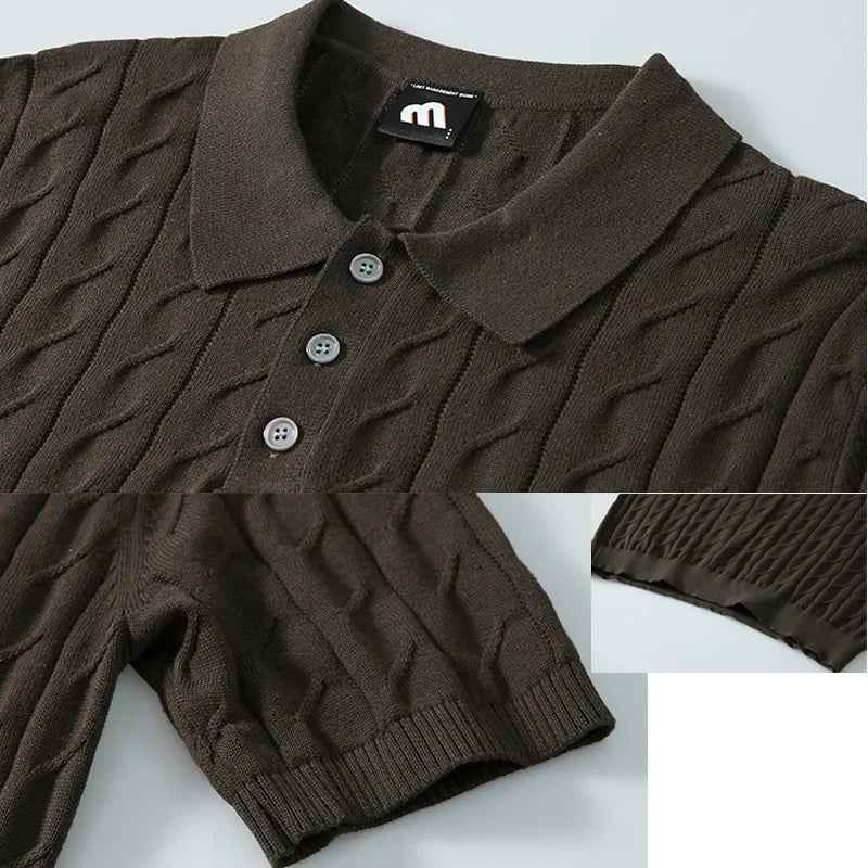 Classic Comfort Retro Slim Fit Casual Polo T-Shirt