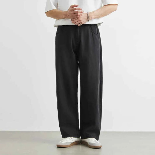 Men's Casual Summer Loose Washed Straight Pants