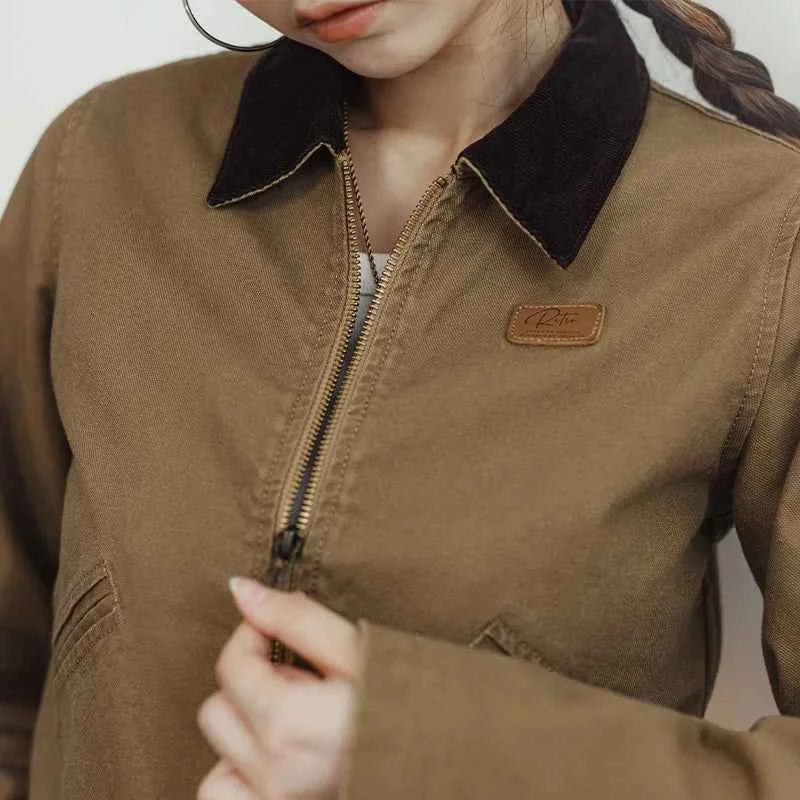 Vintage Khaki Detroit Workwear Jacket