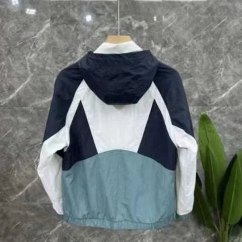 ZK26 Color Block Zipper Jacket