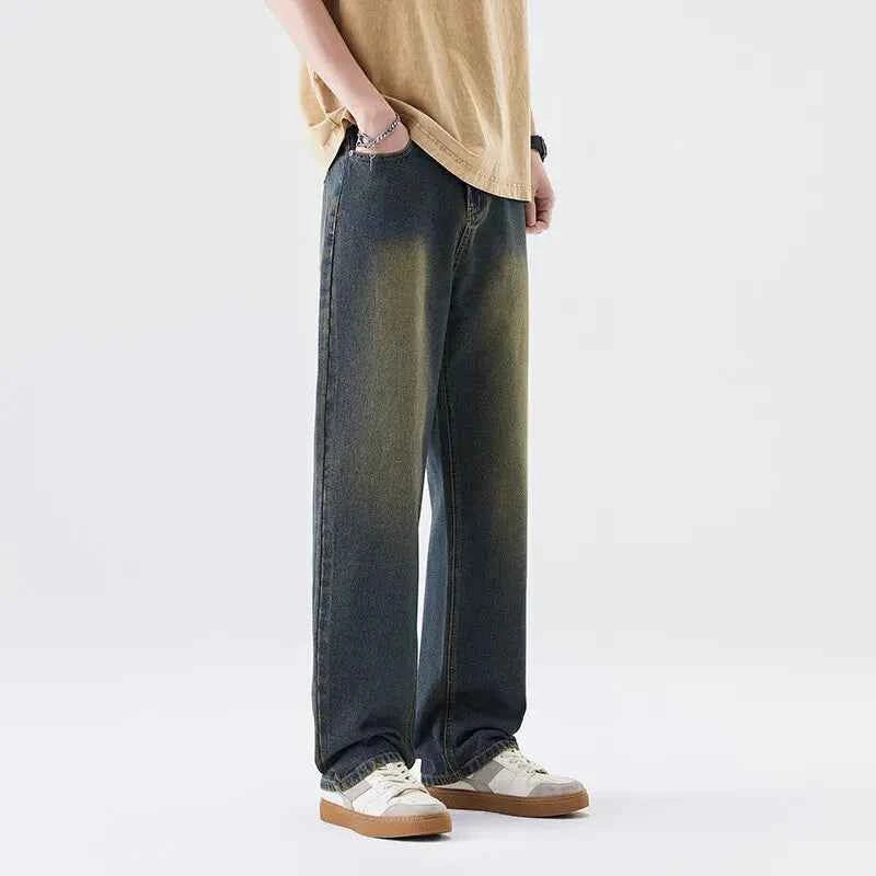Retro Vintage Blue Loose Casual Jeans