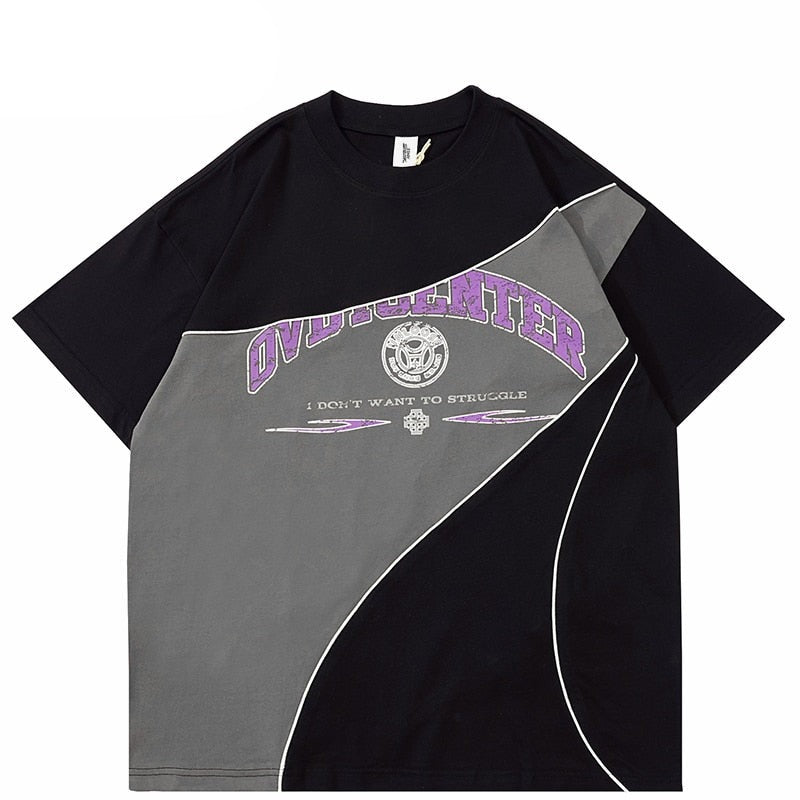 Don't Want To Struggle Patchwork T-Shirt