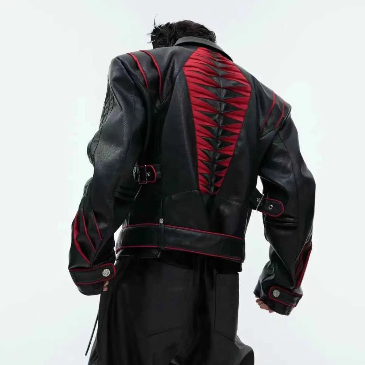 Gothic Heavy Industry Motorcycle PU Leather Jacket