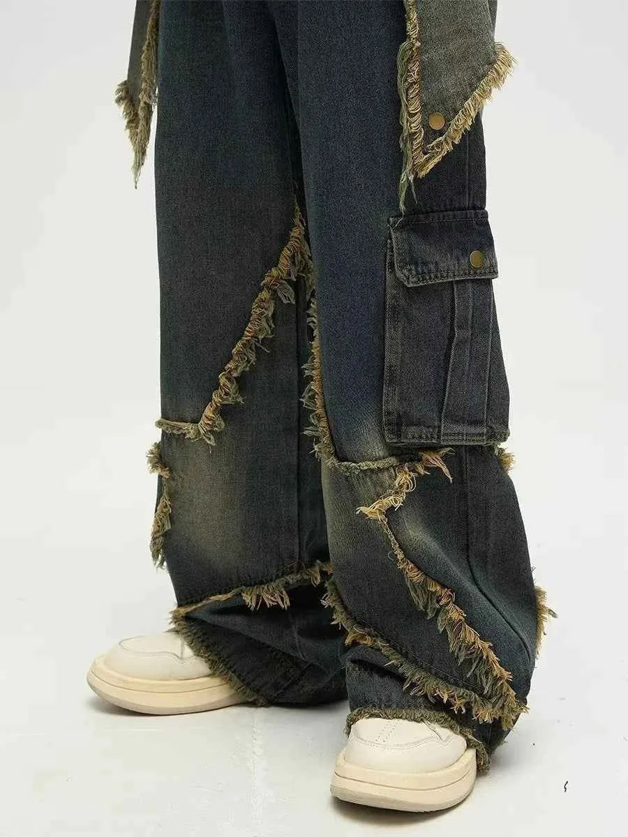 Work & Play Retro Design Five Star Straight Jeans