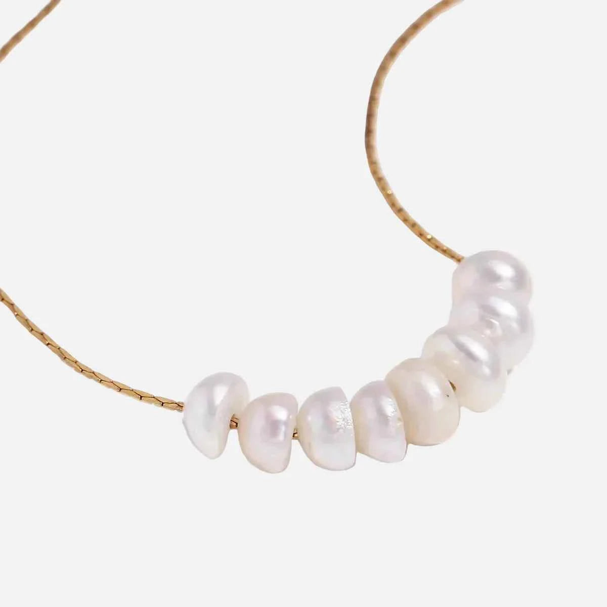 Elegant Korean Pearl Pendant Necklace