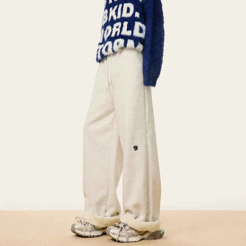Original Thickened Warm Embroidered Sweatpants