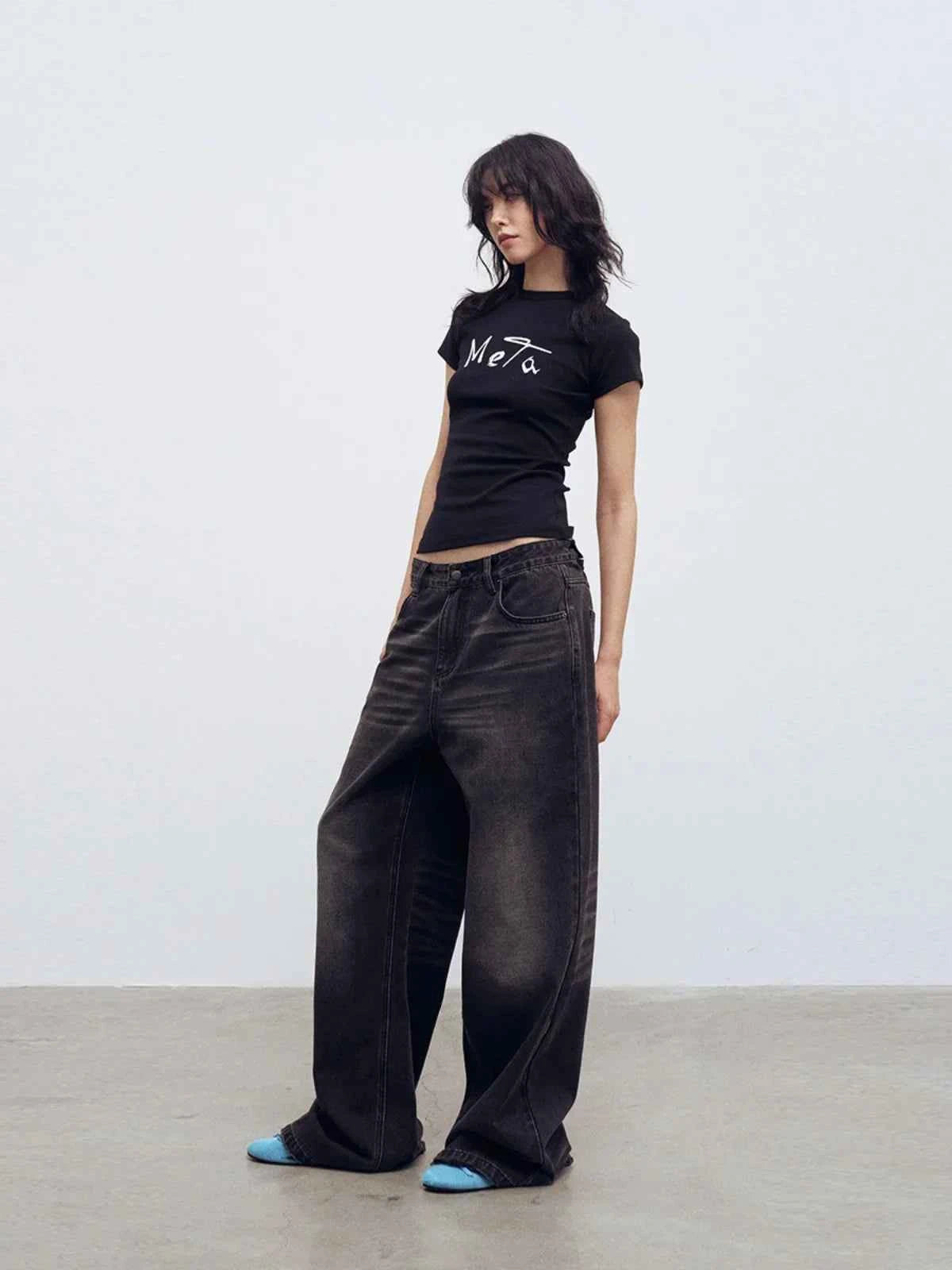 Vintage Letter Print Casual Cotton T-Shirt