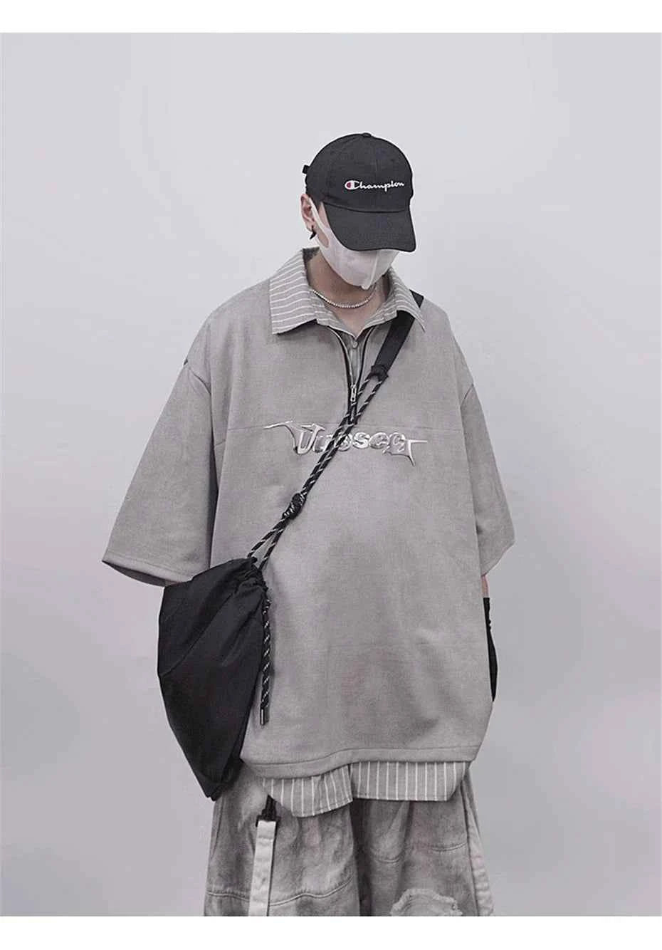 Punk Vintage Oversized Polo T-Shirt