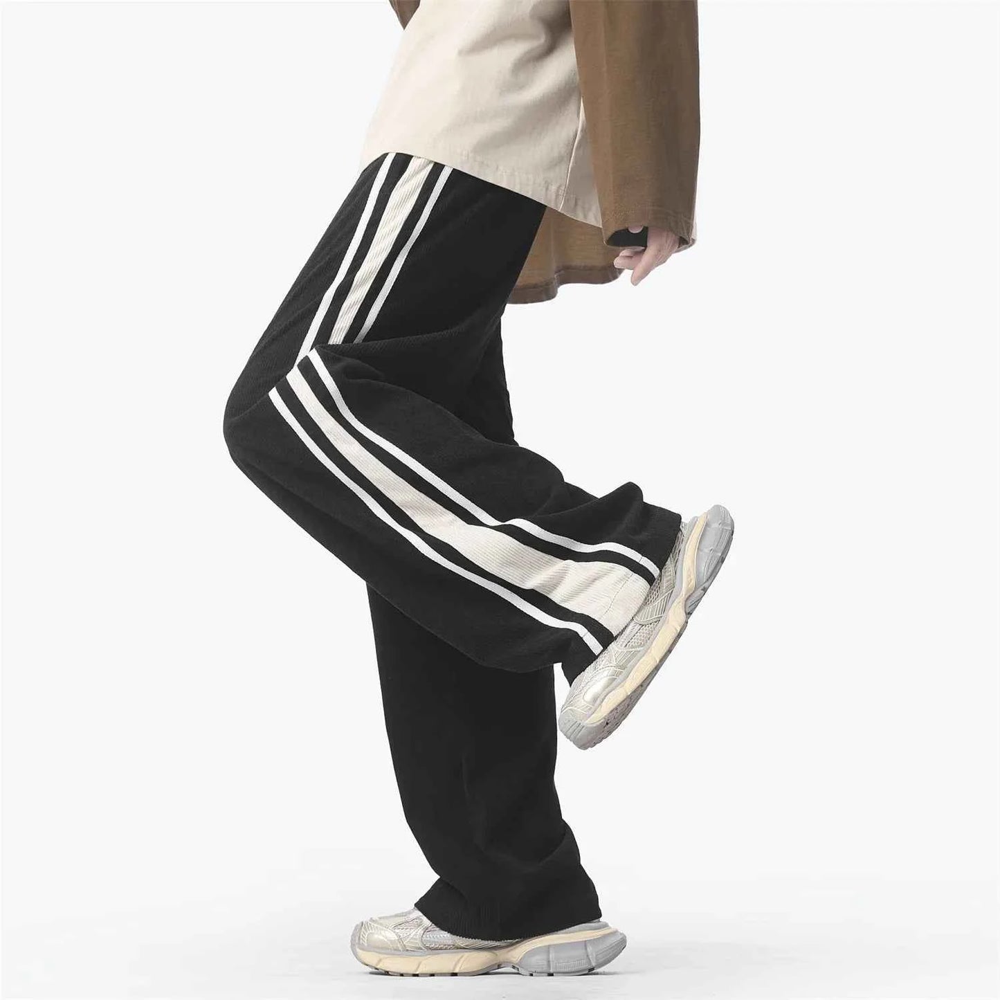 Winter Y2K Corduroy Wide Leg Sports Sweatpants