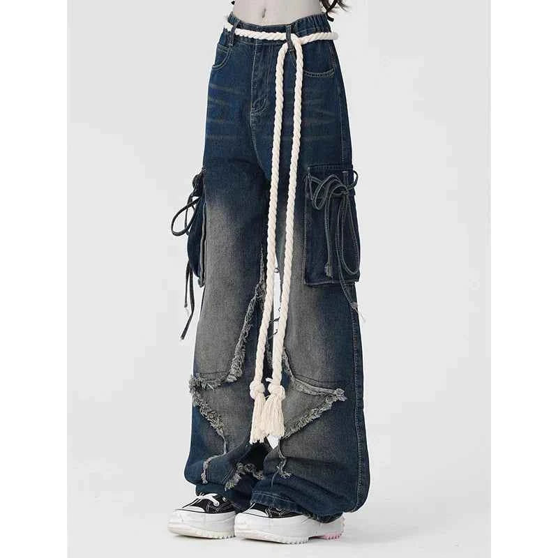 Vintage Star Girl Wide Leg Jeans