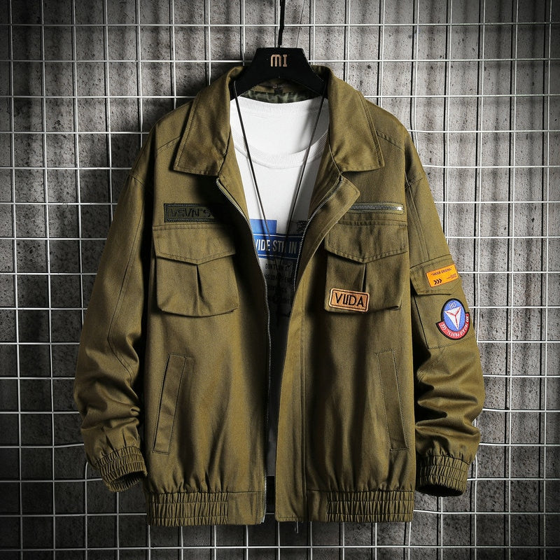 Double Welt Pocket Zipper Style Jacket