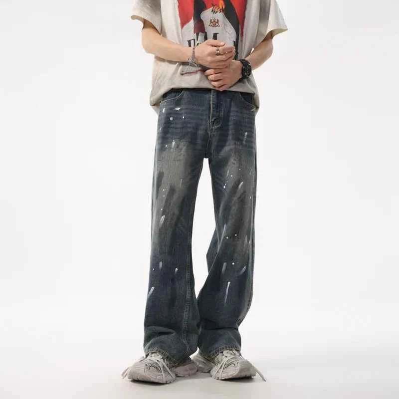 High Quality Loose Graffiti Straight Jeans