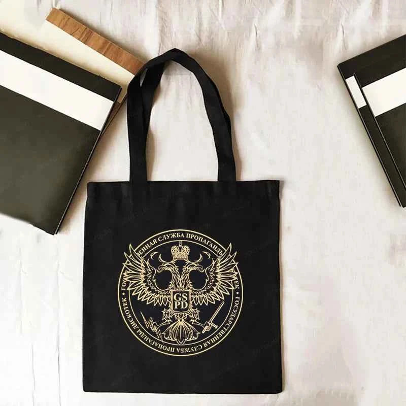 Trend Ravestar Print Canvas Shoulder Tote Bag