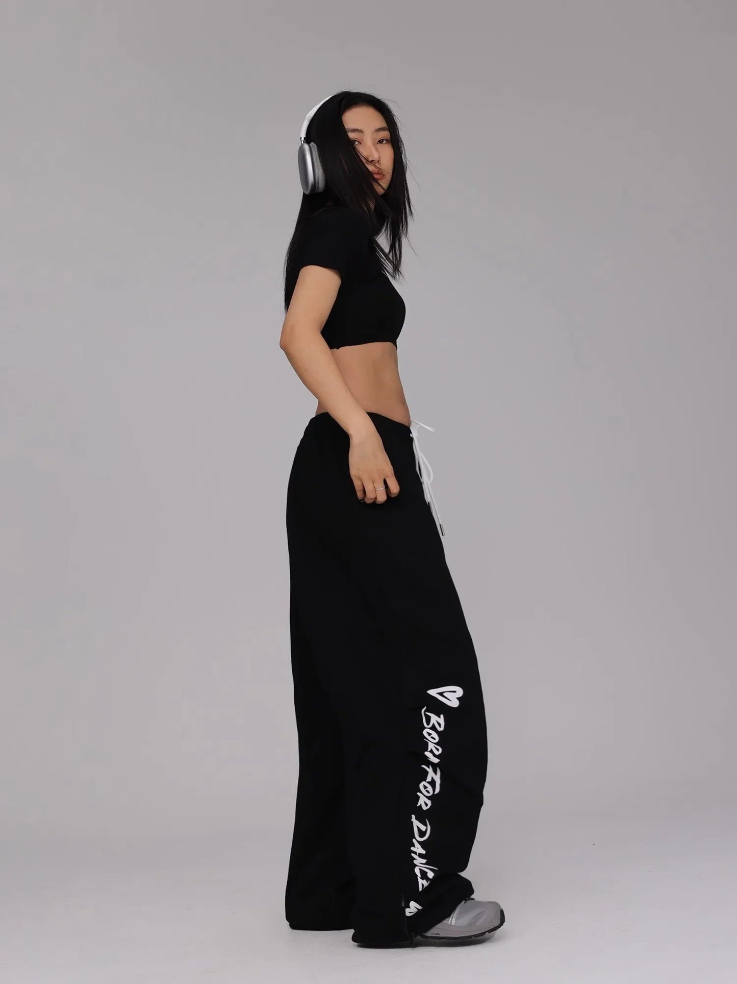 Graffiti Black Dance Casual Sweatpants - Luxuryurbanwear