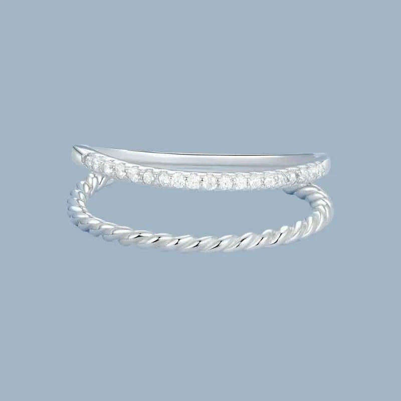 Elegant White Gold Stacking Ring