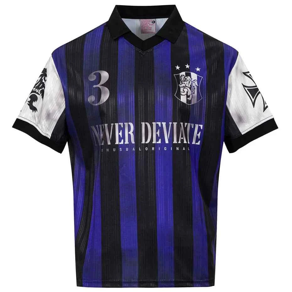 Vintage Striped Oversized T-Shirt - Y2K Harajuku "Horizon-Line" Hip Hop Tee