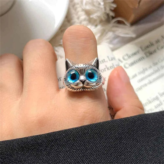 Adjustable Cat Eye Opening Ring