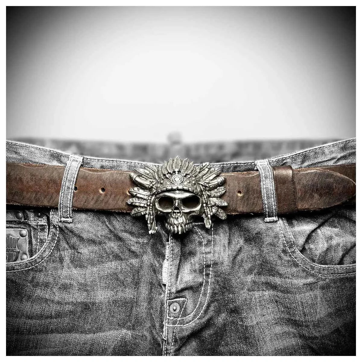 Vintage Navajo Tanned Leather Belt