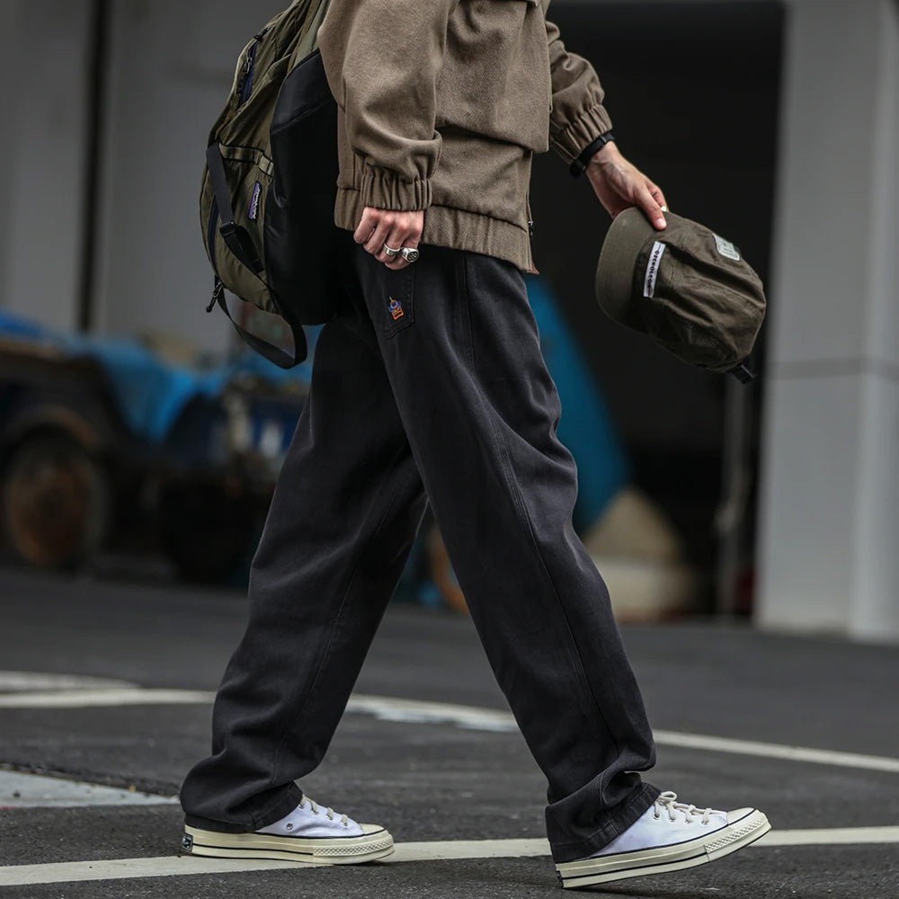 Casual Straight-Leg Trousers