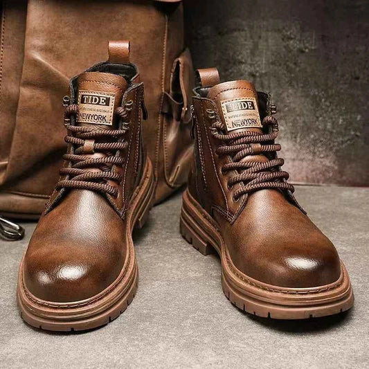 Exquisite Versatile High Leather Boots