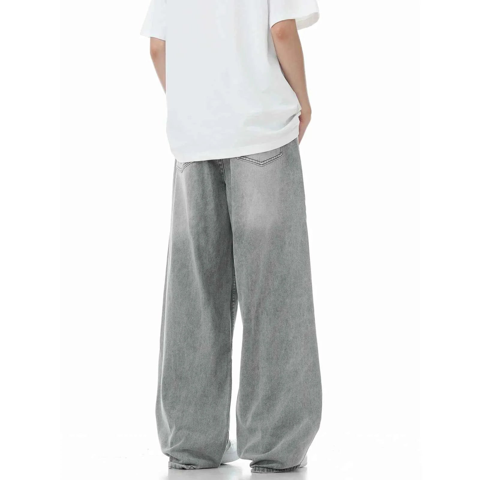 Insulated High Waist Wide Leg Denim Jeans