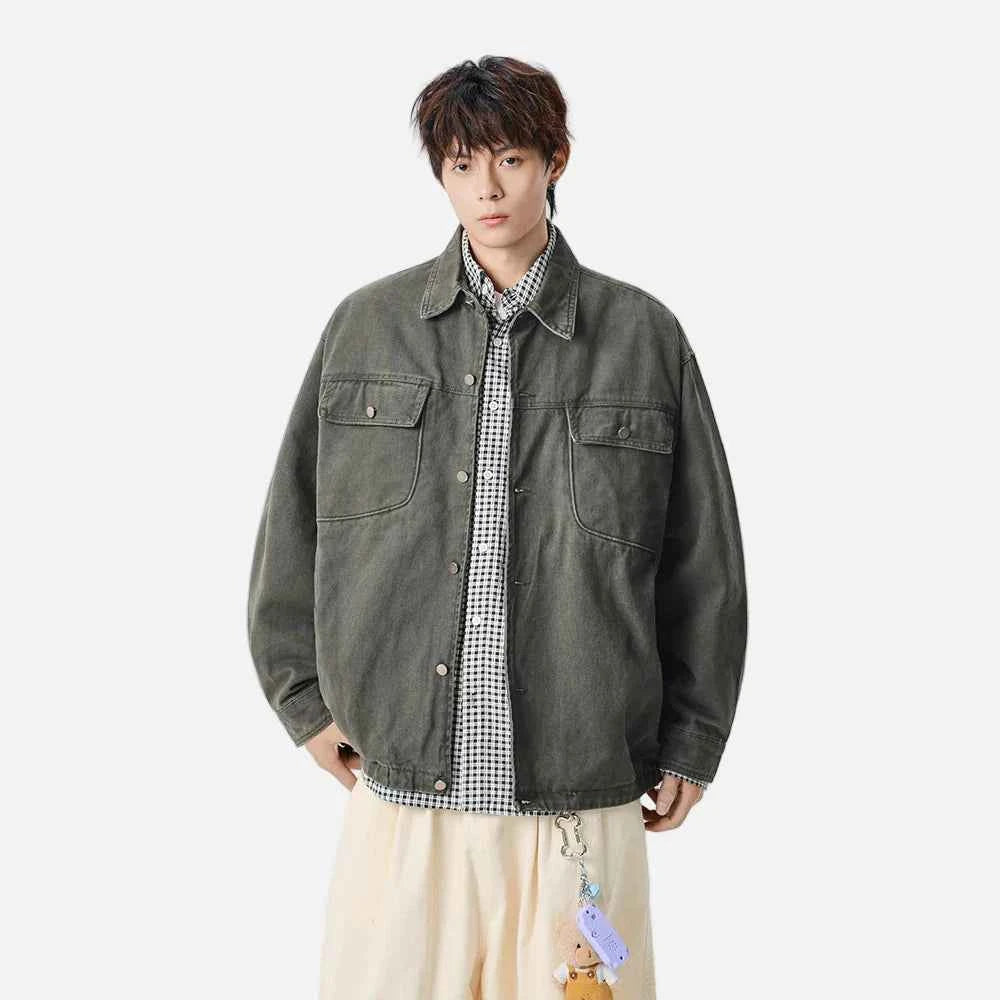 Versatile Casual Button-Up Denim Jacket
