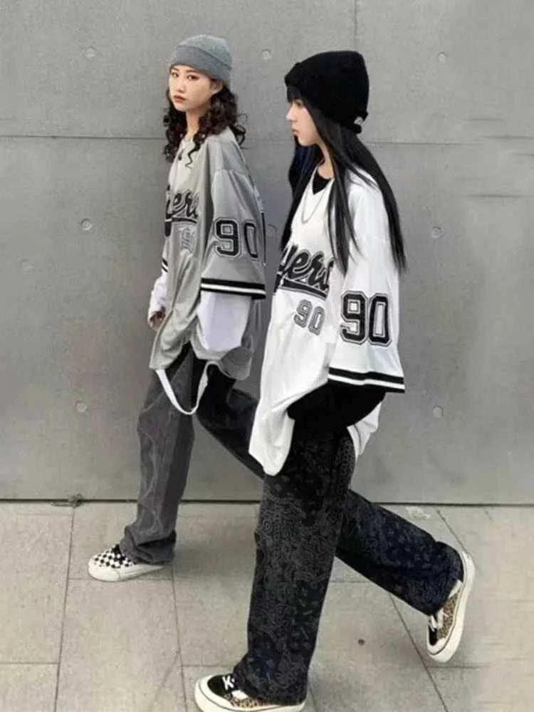 Streetwear Oversize Vintage Printed Hip Hop Shirt