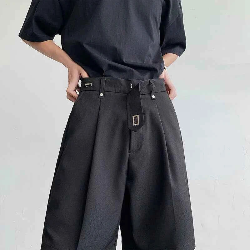 Luxury Elegant Solid Color Straight Casual Short
