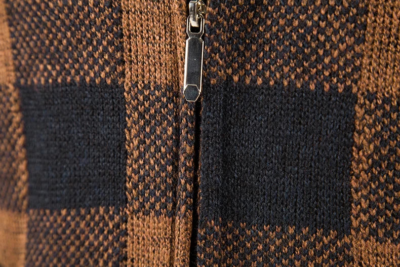 Plaid Chore Zipper Hoodie