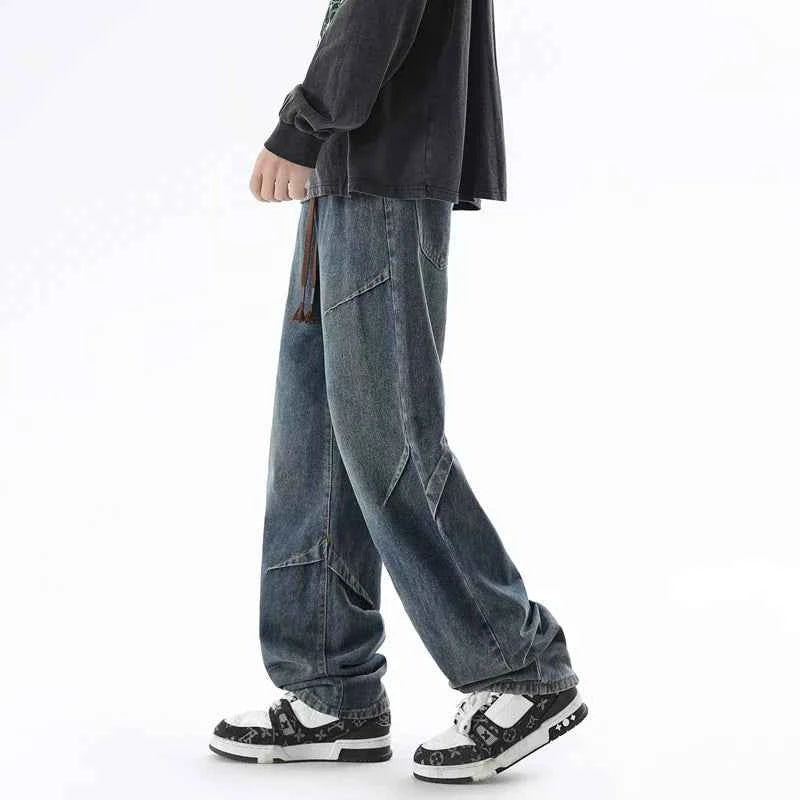 Autumn American Style Baggy Workwear Jeans