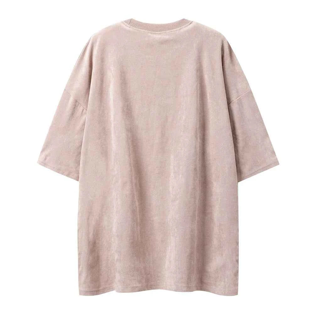 Women Graphic Cat Print Hip Hop Polyester T-Shirt