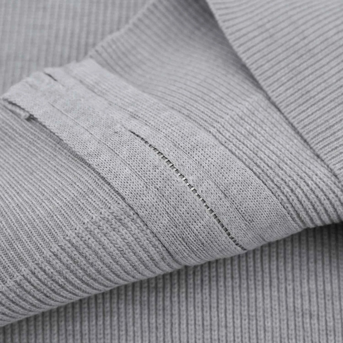 Cozy Korean Style Zip-Up Knit Cardigan