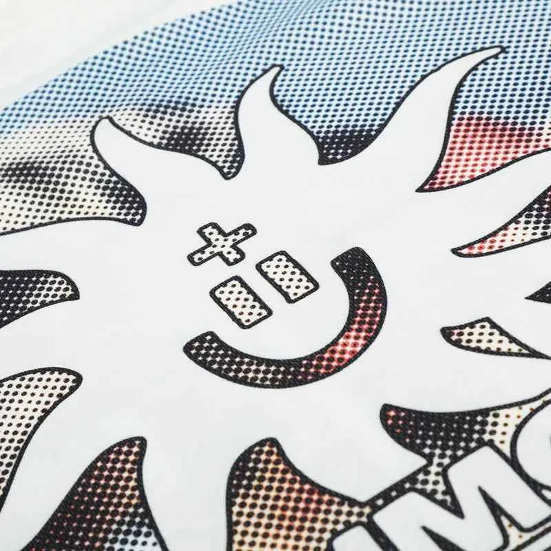 Vintage Grunge Dog Graphic Patchwork T-Shirt