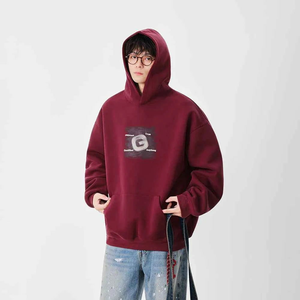 Winter Graphic Art Print Casual Hoodie