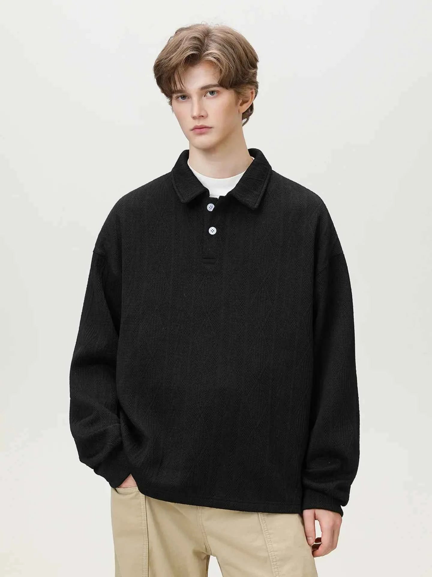 Casual Ancient Money Lapel Collar Sweatshirt
