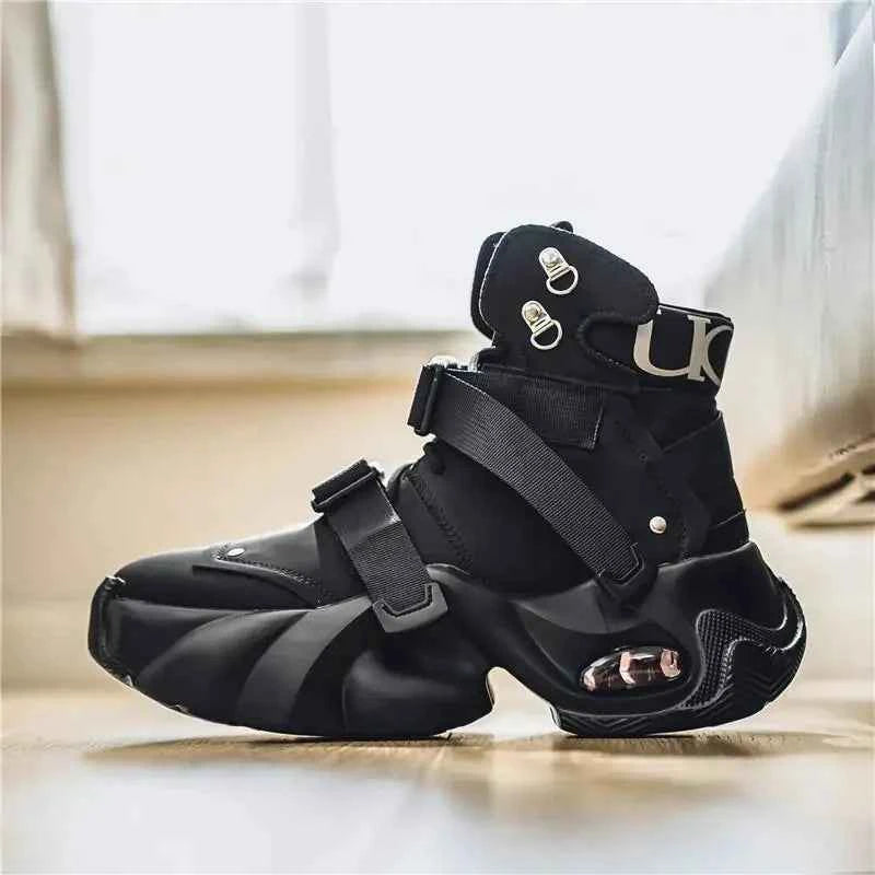 Side profile of Retro Chunky Platform Sneakers showing the 7cm thick sole