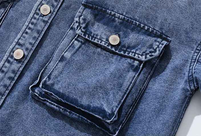 Durable Hip Hop Distressed Denim Jacket