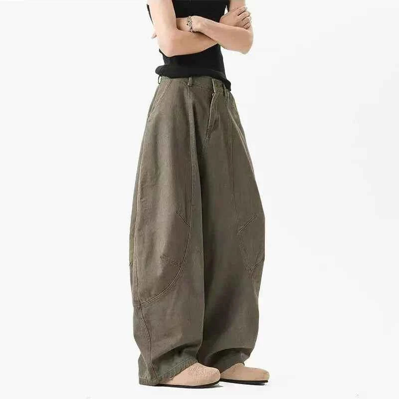Casual American Silhouette Wide Leg Pants