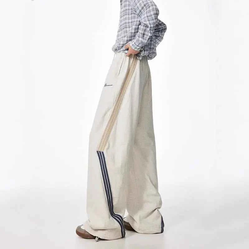 Drawstring Striped Winter High Street Pants