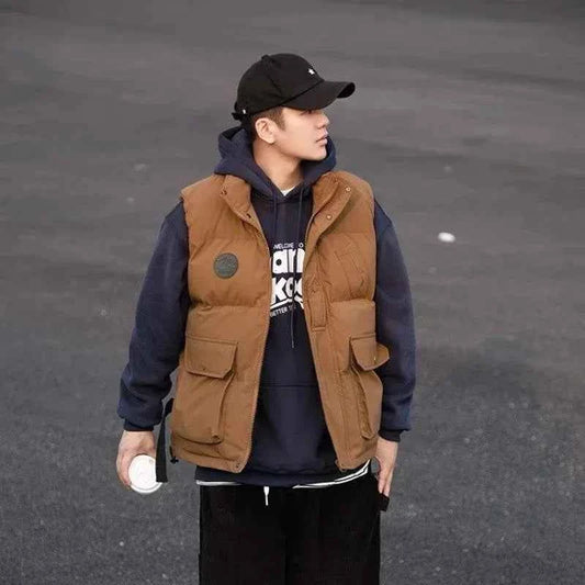 Japanese Trend Thickened Winter Cotton Vest