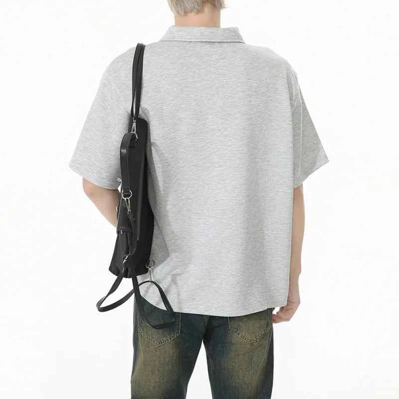 Versatile Minimalist Half Zip T-Shirt