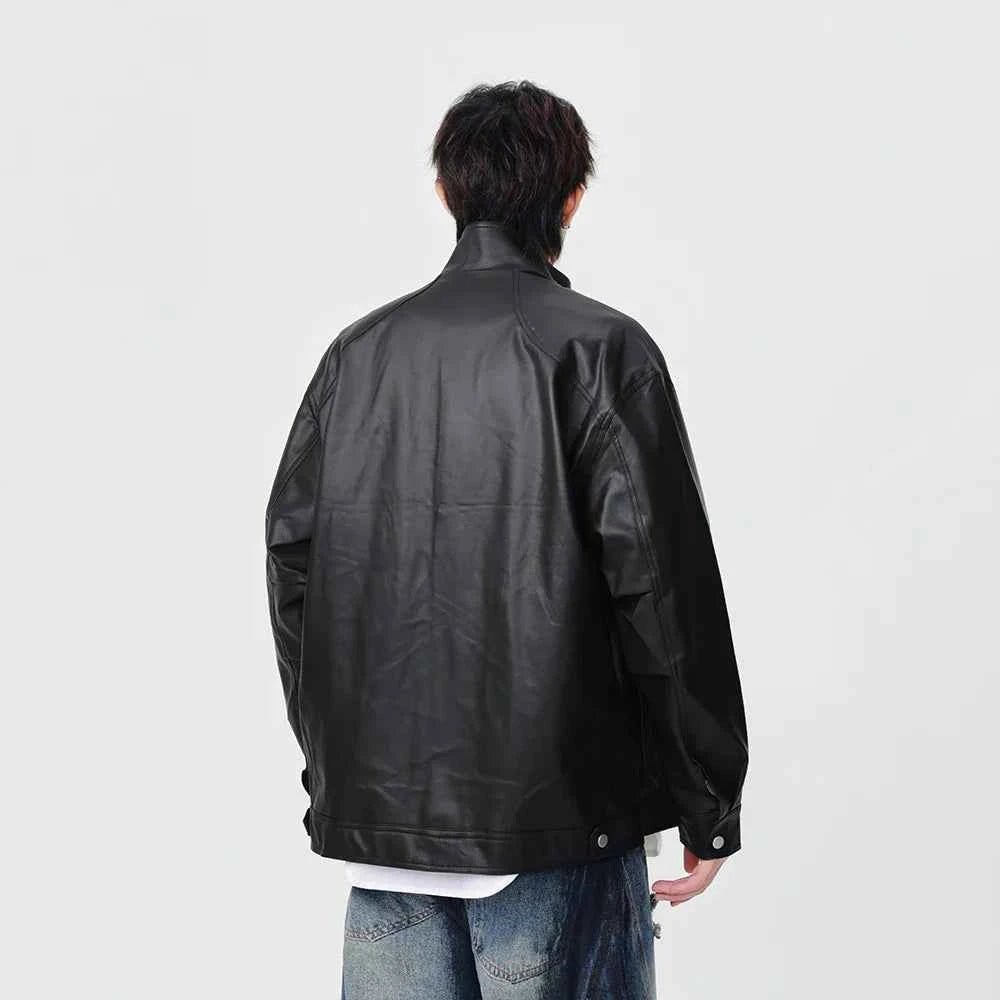 Durable Winter Faux Leather Classic Jacket