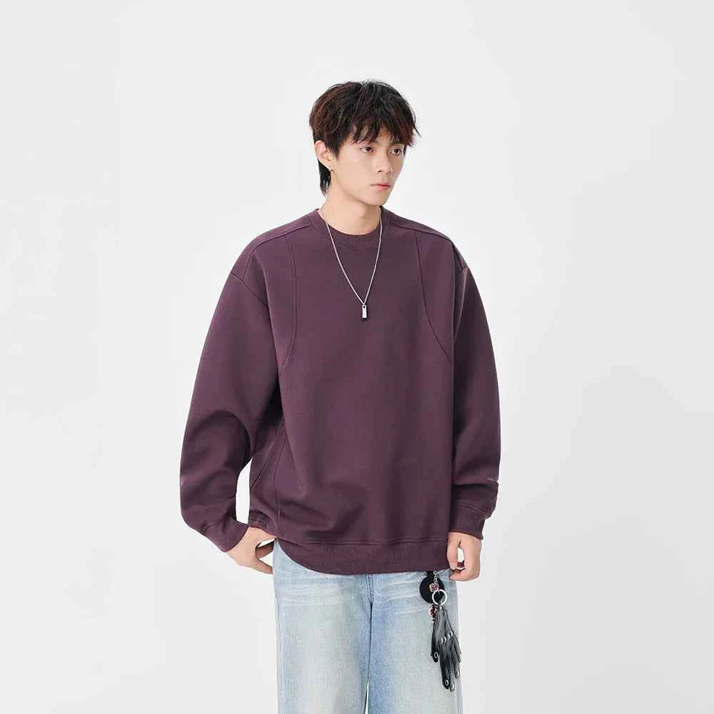 Winter Structured Crew Neck Sweatshirt