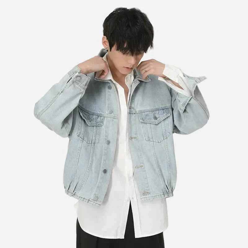 Vintage American Style Denim Workwear Jacket