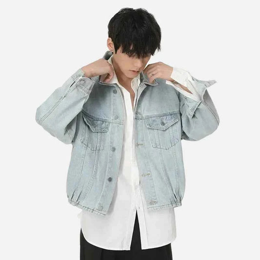 Vintage American Style Denim Workwear Jacket