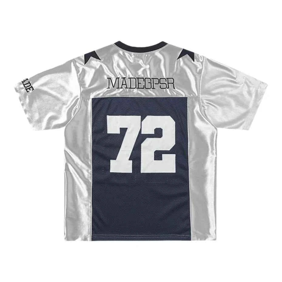 Streetwear Embroidered Star Patchwork Sport T-Shirt