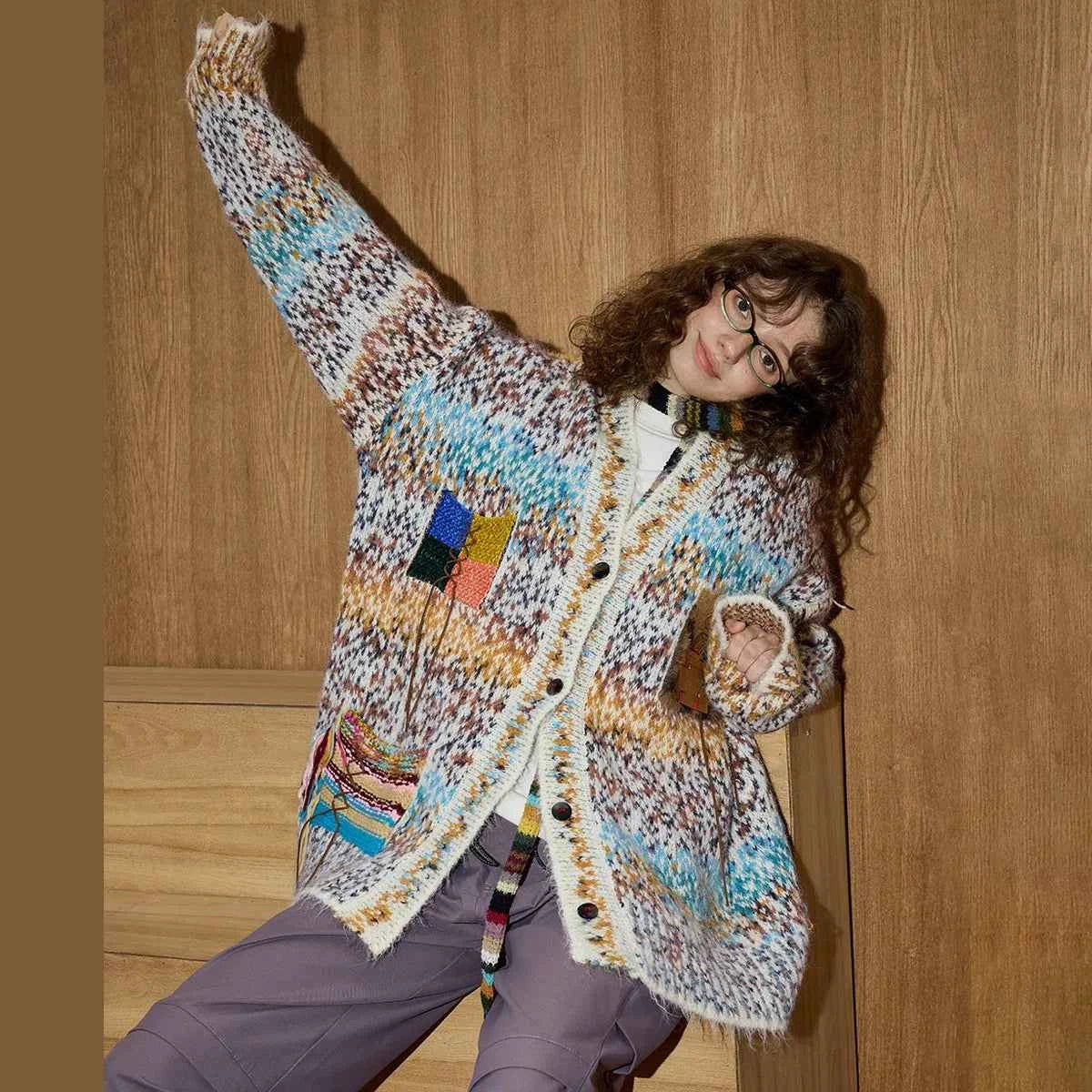 Chic Lightweight Oversize knitwear Cardigan