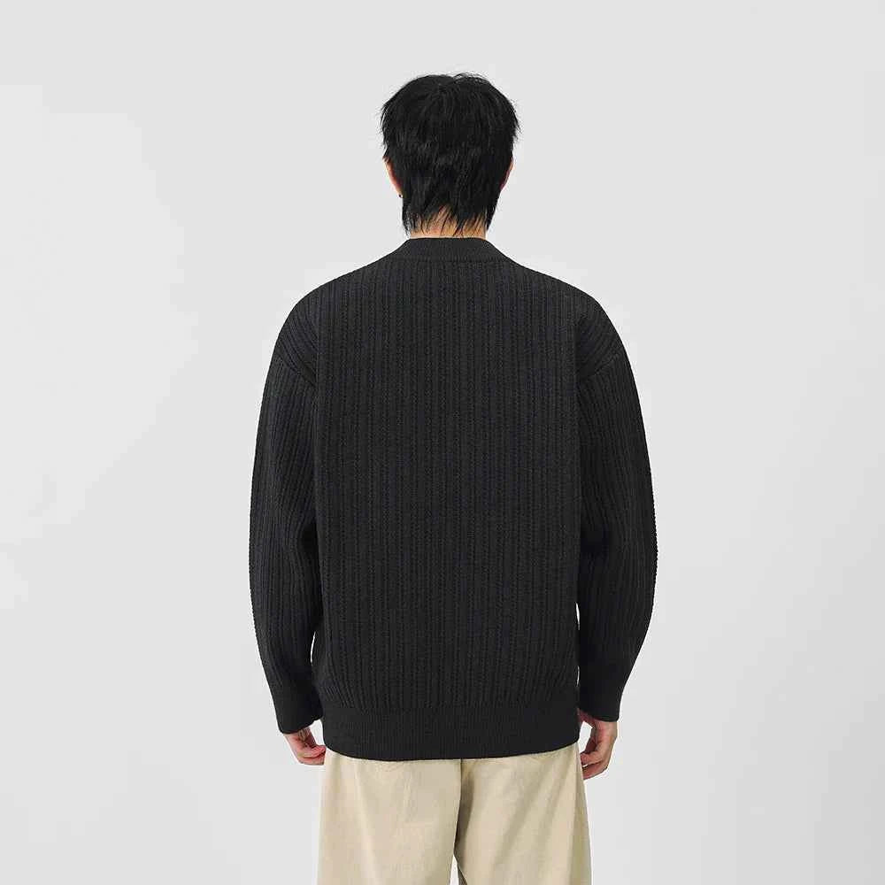 Cozy Ribbed Solid Color Mock Neck Sweater